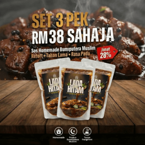 3 Pek x Sos Lada Hitam DAPOQ.LITTLE.KYLE SIGNATURE