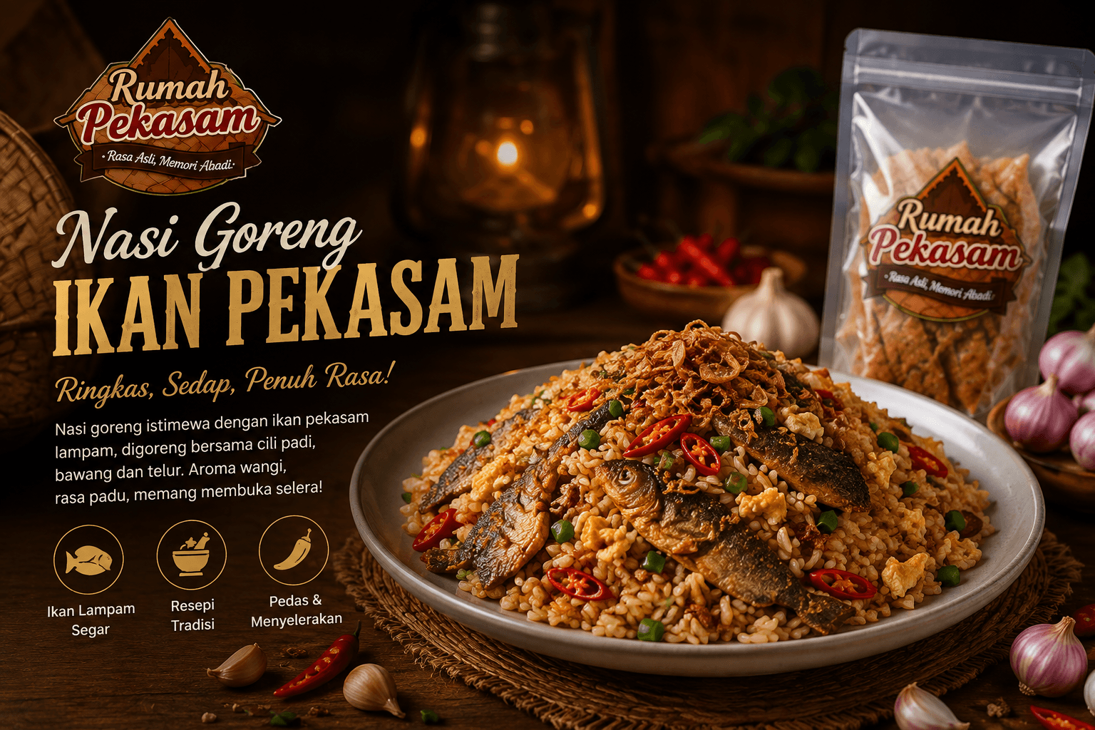 Nasi Goreng Ikan Pekasam