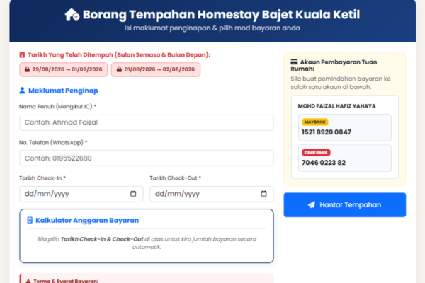 Homestay Booking